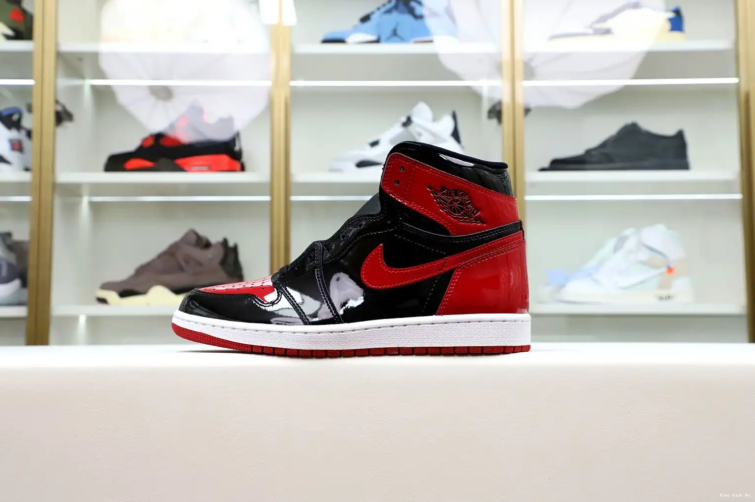 BRED PATENT JORDAN HIGH AIR Kimikick OG 1 0606